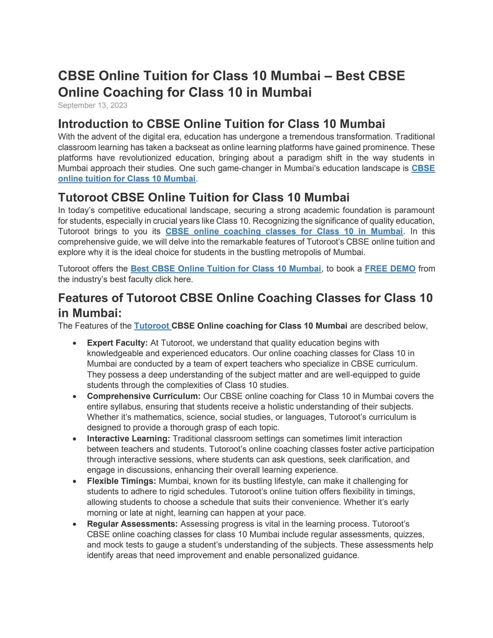 CBSE Online Tuition for Class 10 Mumbai – Best CBSE Online Coaching for ...