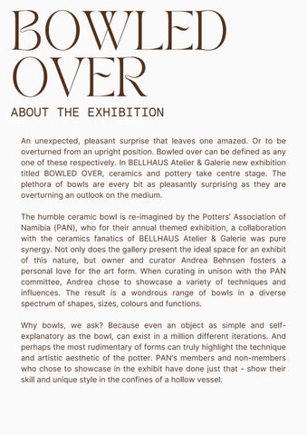 BELLHAUS Atelier & Galerie 灯饰目录 BOWLED OVER Exhibition 第 2 页
