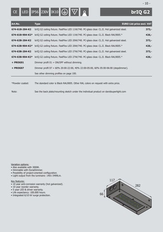 David Super-Light 灯饰目录 · Pricelist - September 2023 - 第 10 页