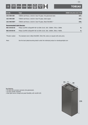 David Super-Light 灯饰目录 · Pricelist - September 2023 - 第 21 页