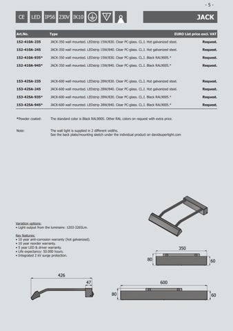 David Super-Light 灯饰目录 · Pricelist - September 2023 - 第 5 页