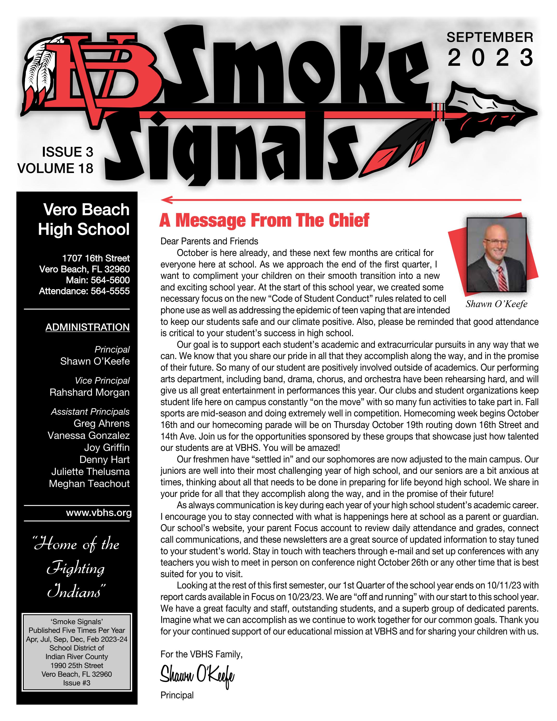 Vero Beach High School Newsletter By Academy Publishing Inc Issuu