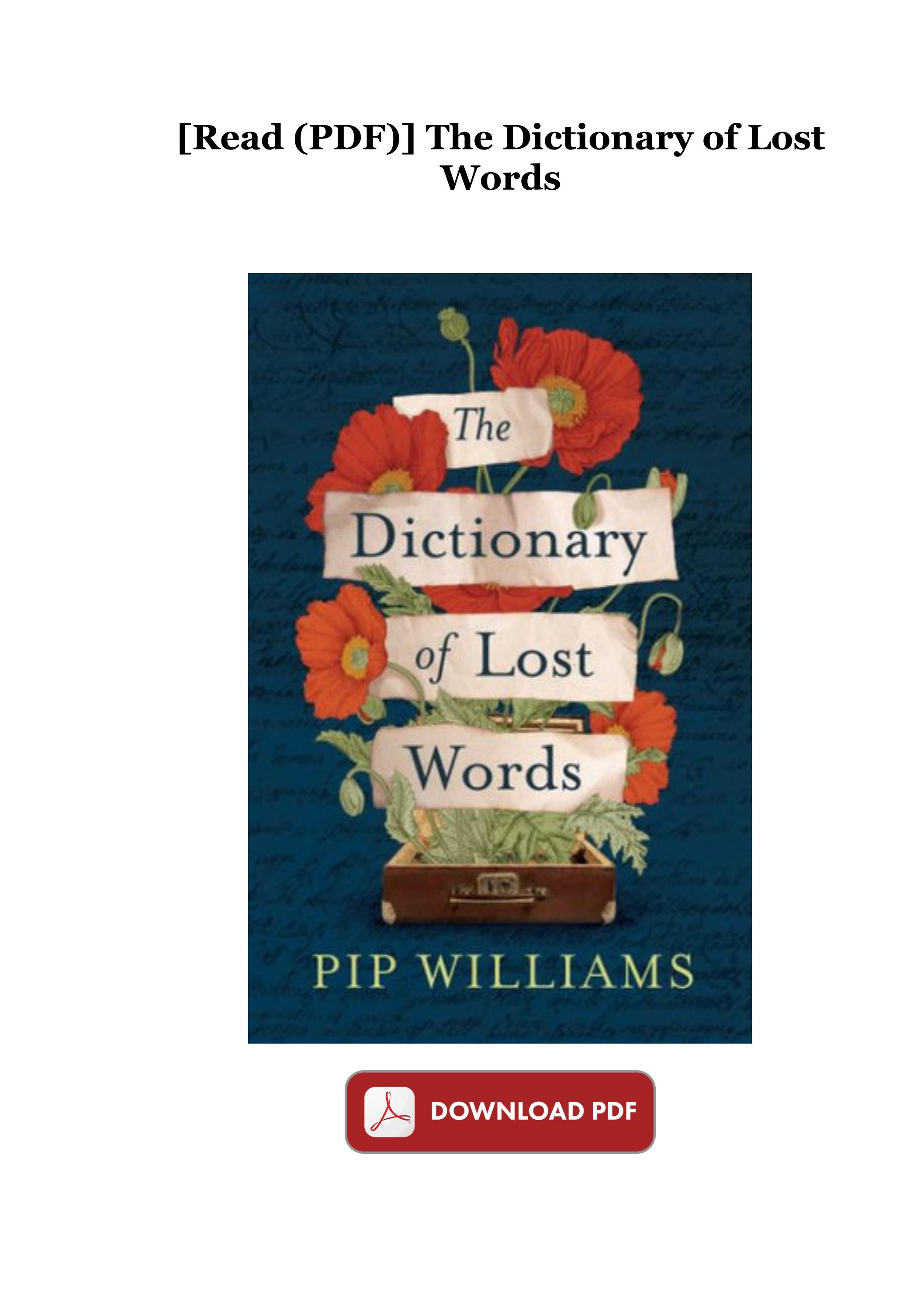 [Read (PDF)] The Dictionary of Lost Words by kumataniami Issuu