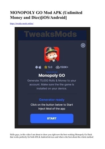 MONOPOLY GO Mod APK (Unlimited Money and Dice) iOS/Android by get MONOPOLY GO Mod APK (Unlimited Money and Dice) iOS/Android by get