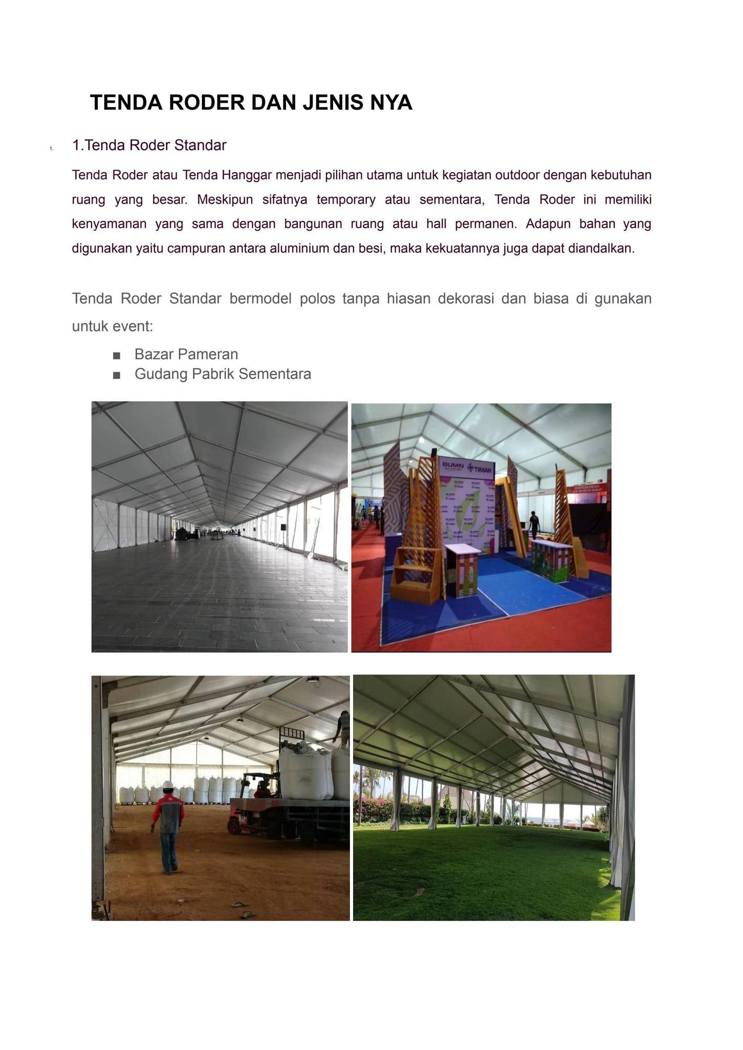 Layout Tenda Roder RENTAL TENDA RODER by Amira Pro - Issuu
