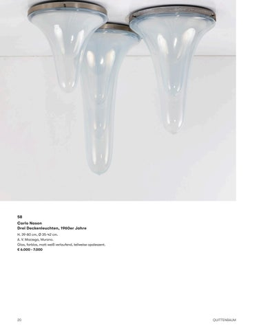 Quittenbaum Kunstauktionen GmbH 灯饰目录 · Auktion 170A | ITALIENISCHES DESIGN | QUITTENBAUM KUNSTAUKTIONEN 第 22 页