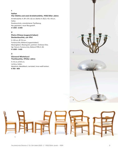 Quittenbaum Kunstauktionen GmbH 灯饰目录 · Auktion 170A | ITALIENISCHES DESIGN | QUITTENBAUM KUNSTAUKTIONEN 第 5 页