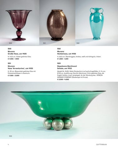 Quittenbaum Kunstauktionen GmbH 灯饰目录 · Auktion 170C | 穆拉诺玻璃 GLAS | QUITTENBAUM KUNSTAUKTIONEN 第 6 页