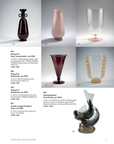 Quittenbaum Kunstauktionen GmbH 灯饰目录 · Auktion 170C | 穆拉诺玻璃 GLAS | QUITTENBAUM KUNSTAUKTIONEN 第 9 页