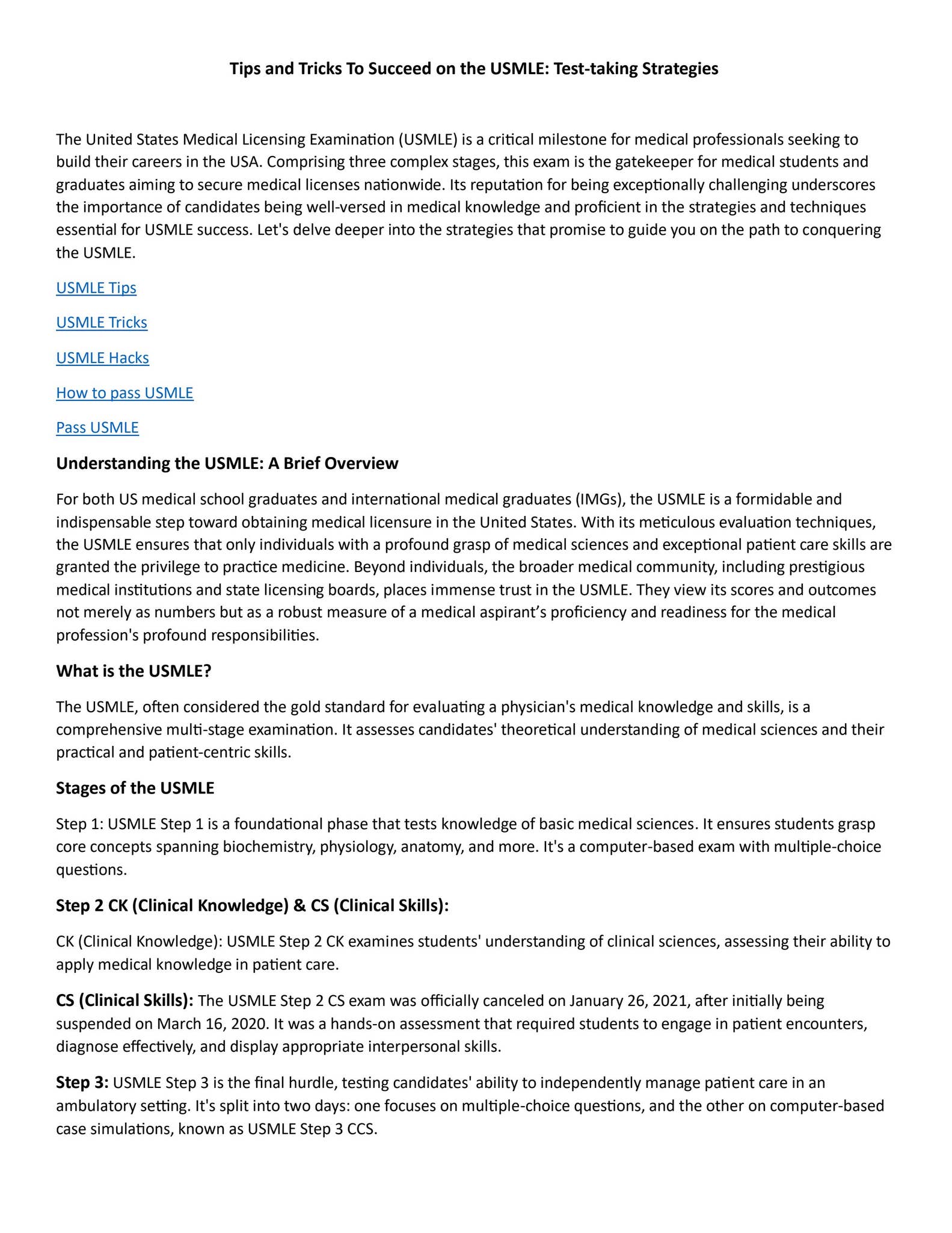 Usmle Tips Tricks By Step2ck Step2ck Issuu