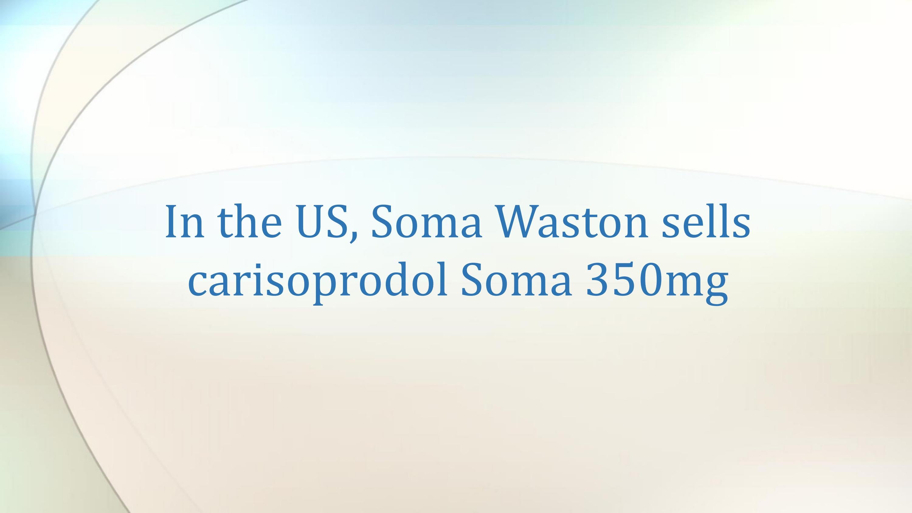 Watson Carisoprodol Online