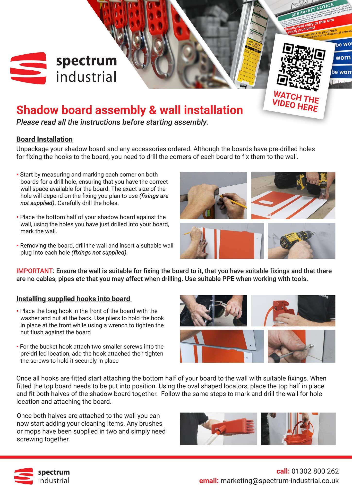 Spectrum industrial Shadow Board Assembly/Installation by Centurion ...