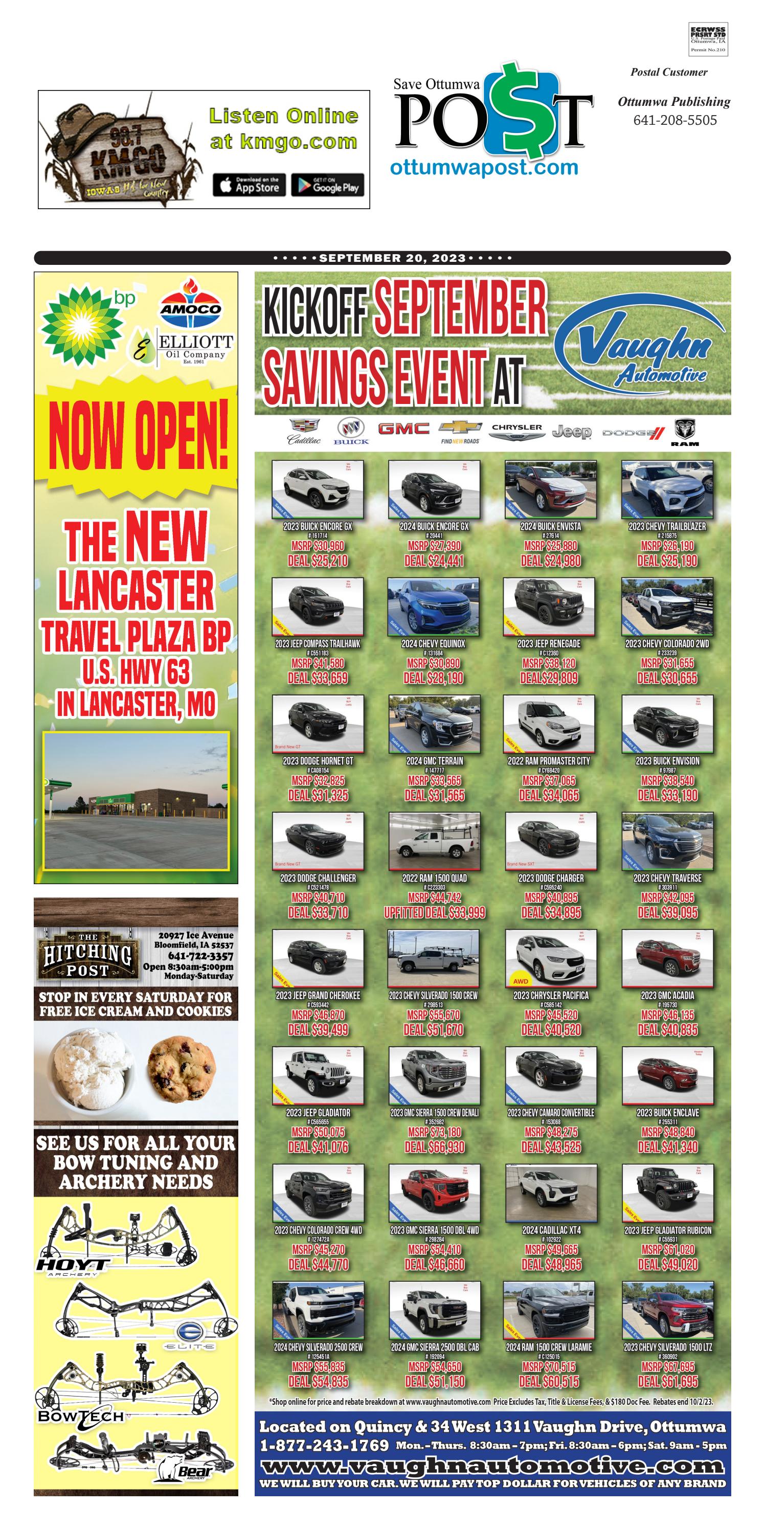 Save Ottumwa Post September 20, 2023 by Save Ottumwa Post Issuu