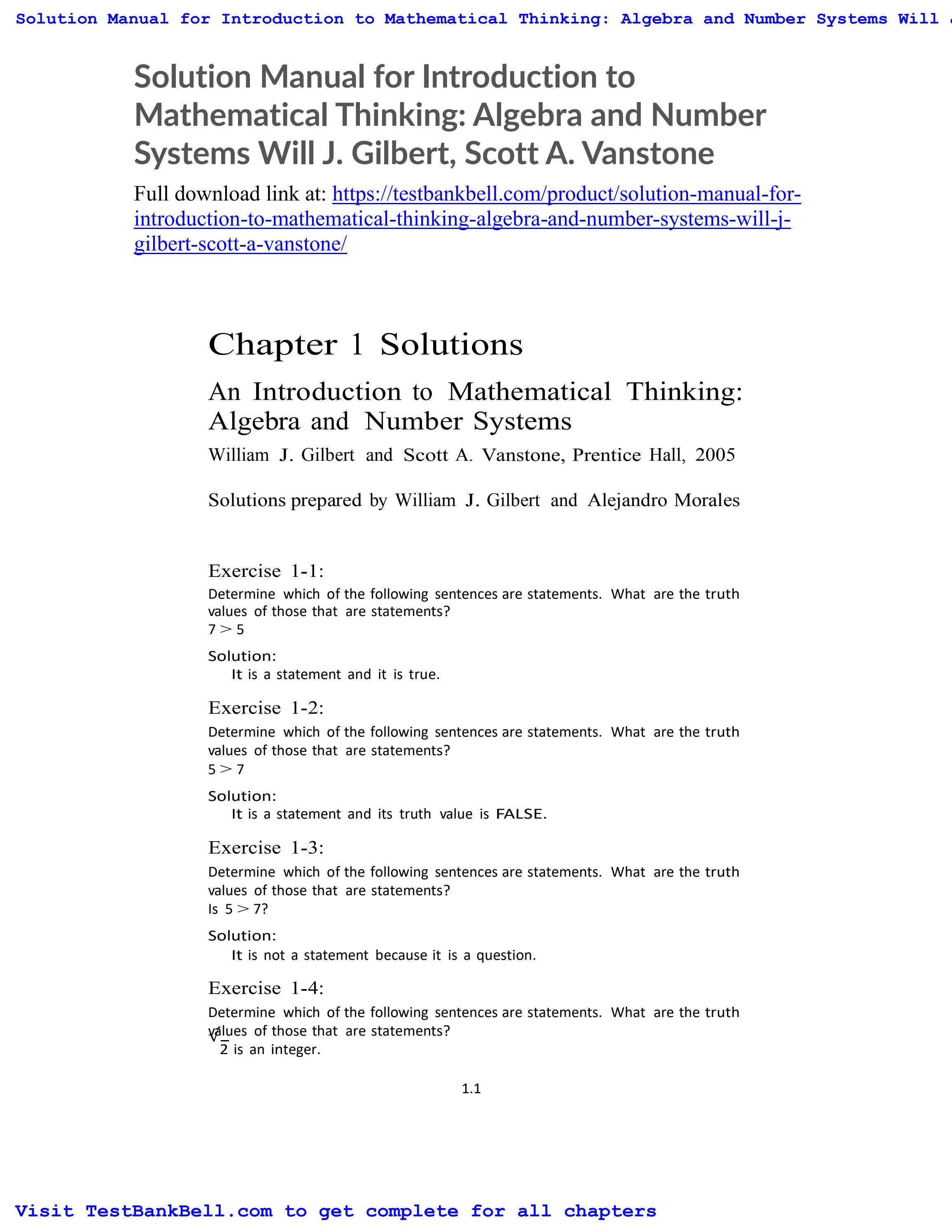 The title of your publicationSolution manual for introduction to