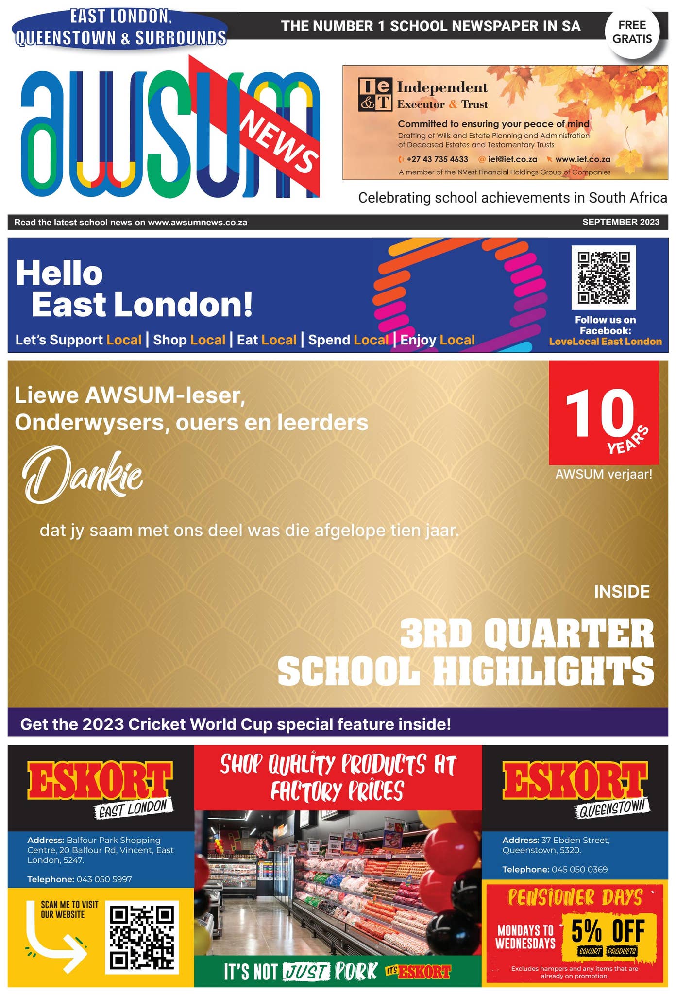 AWSUM East London September 2023 Edition by AWSUM News - Issuu