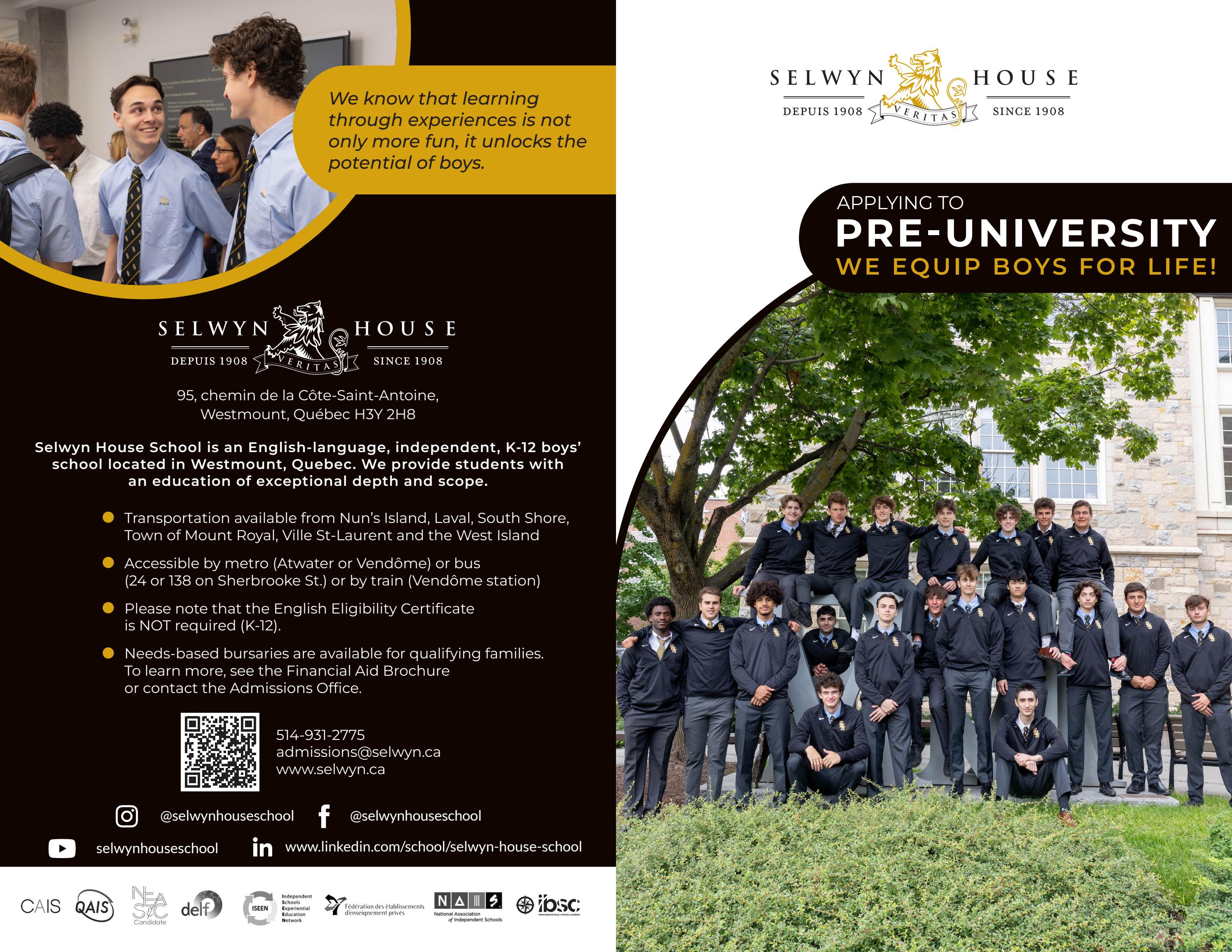Pre-University Admissions Brochure by selwynhouseschool - Issuu