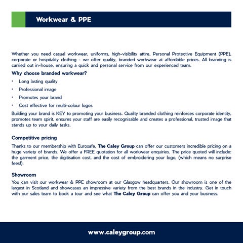 The Caley Group - Corporate 家具手册 第 6 页