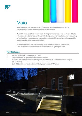 Vaio | Specification 指南 第 2 页