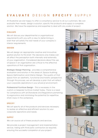 StudioLine Workplace Environments 灯饰目录 · Studioline Services Manual 第 21 页