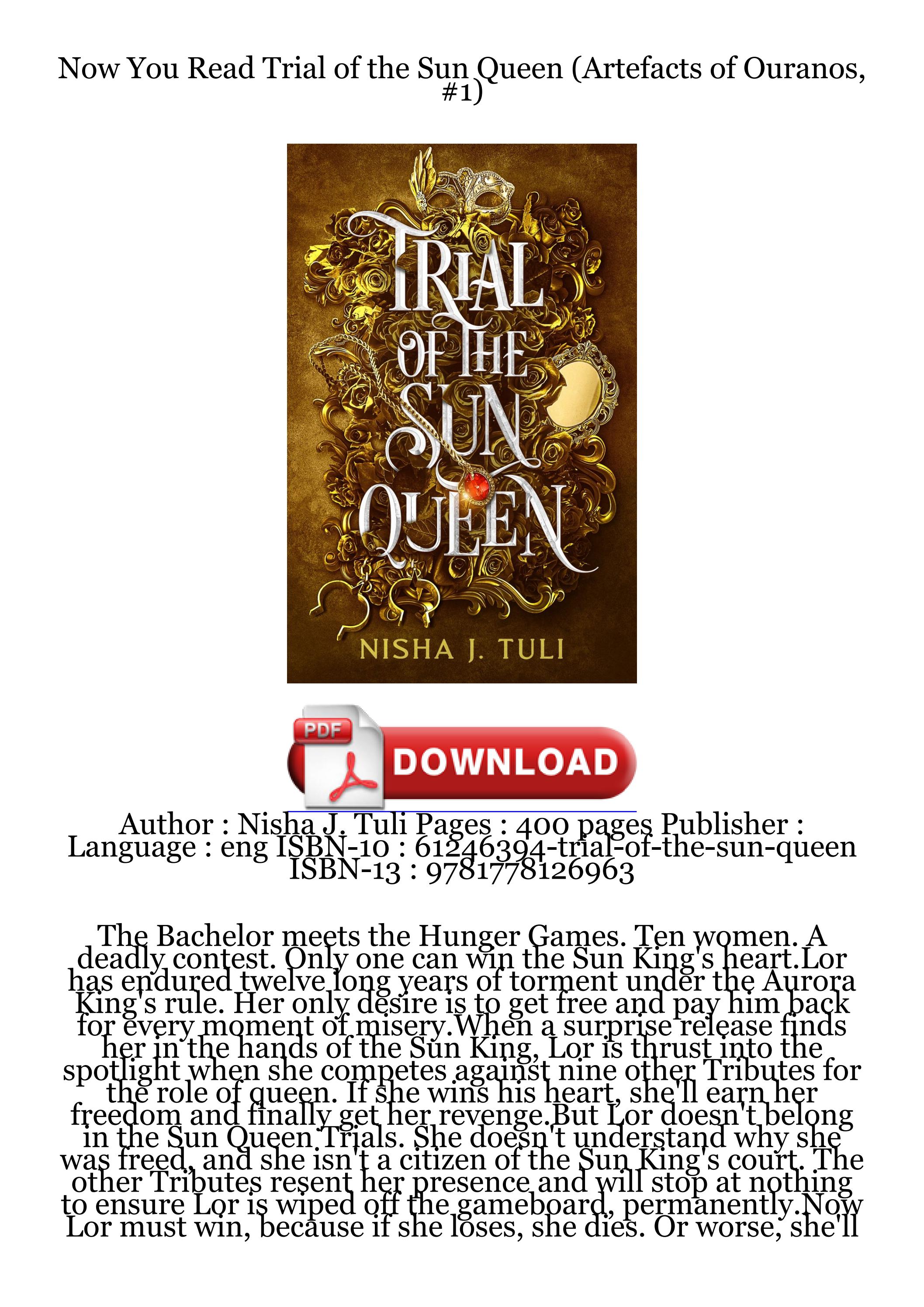 Download Today (Book) Trial of the Sun Queen (Artefacts of