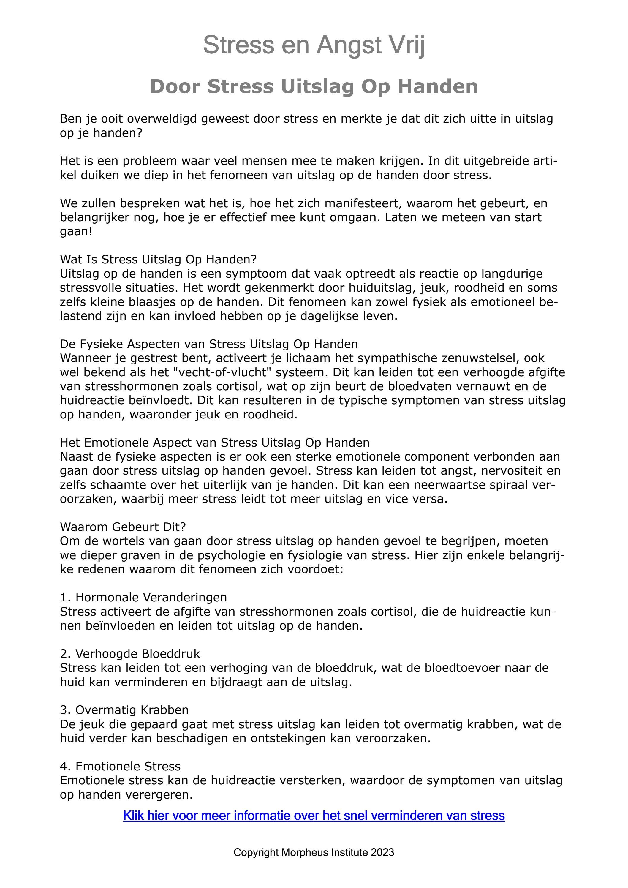 Door stress uitslag op handen by Jan Heering Issuu Door stress uitslag op handen by Jan Heering Issuu