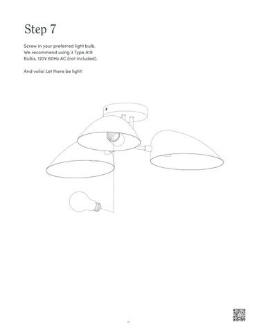 nathanjameshome 家具目录 · Argo 吸顶灯 Instruction Sheet 第 11 页