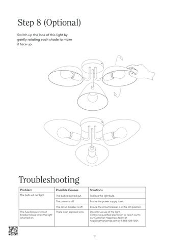 nathanjameshome 家具目录 · Argo 吸顶灯 Instruction Sheet 第 12 页