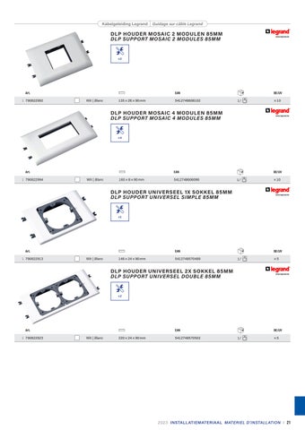 K2 - Installatiemateriaal (26/09/2023) 第 21 页