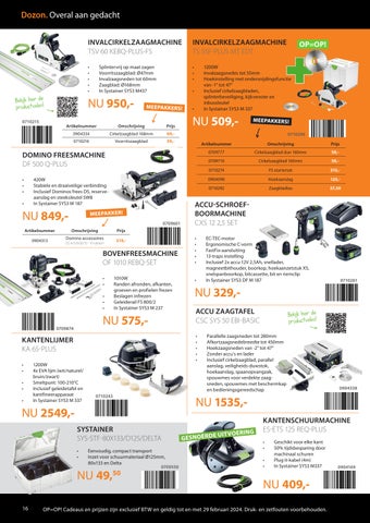 Dozon B.V. 灯饰目录 · Machine Special 2023 - 2024 第 16 页