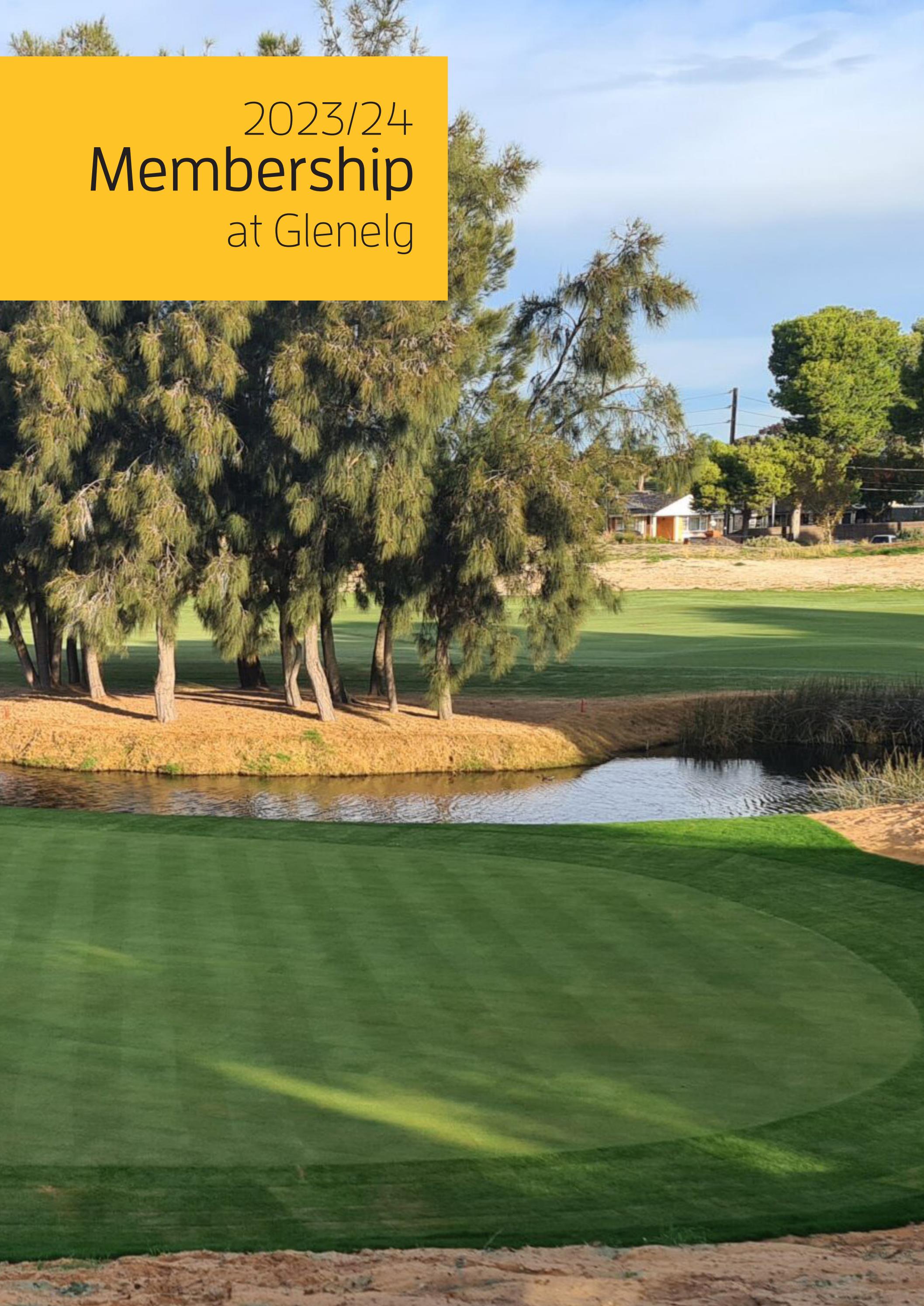 Glenelg Golf Club Membership Brochure 2023/24 by Glenelg Golf Club Issuu