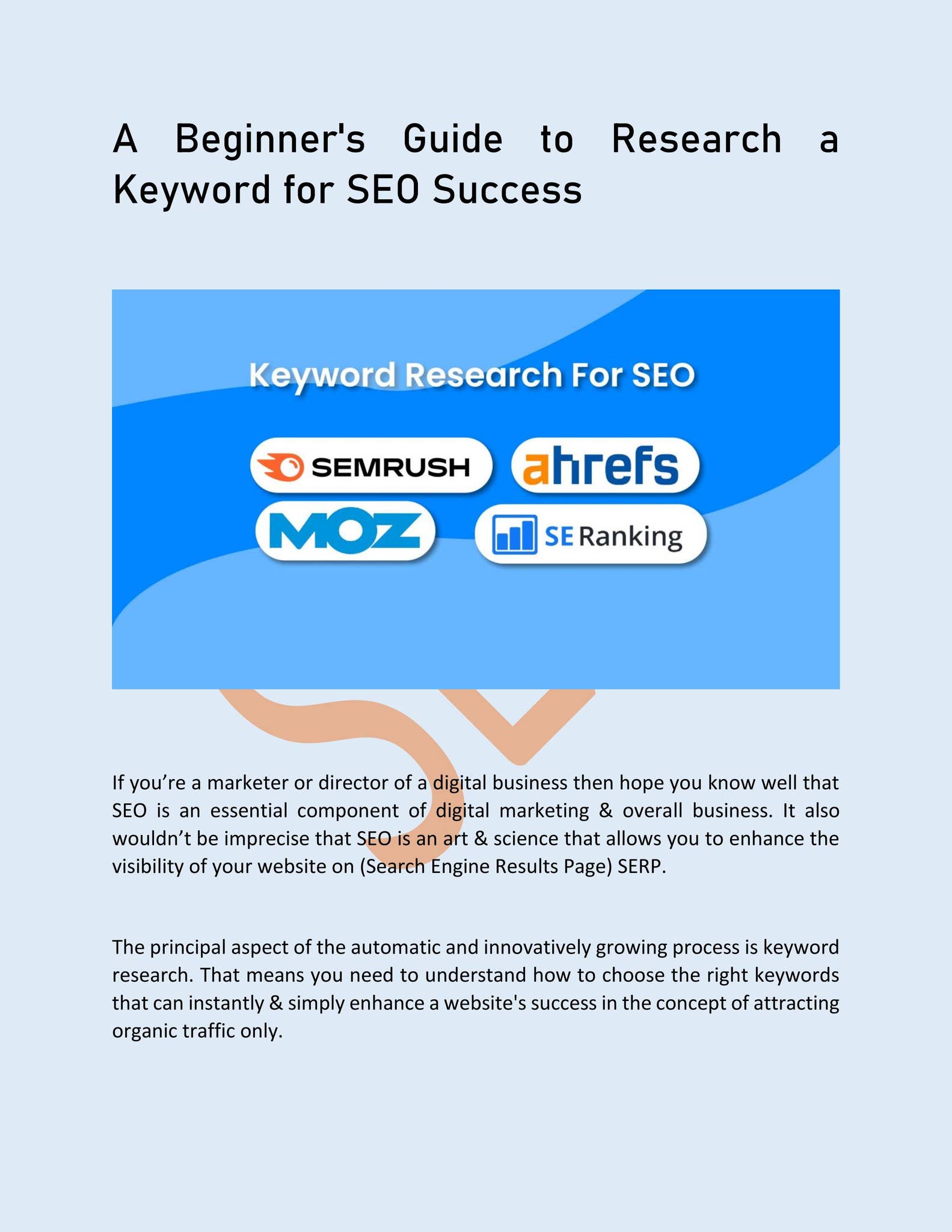 A Beginner's Guide to Research a Keyword for SEO Success by Outright ...