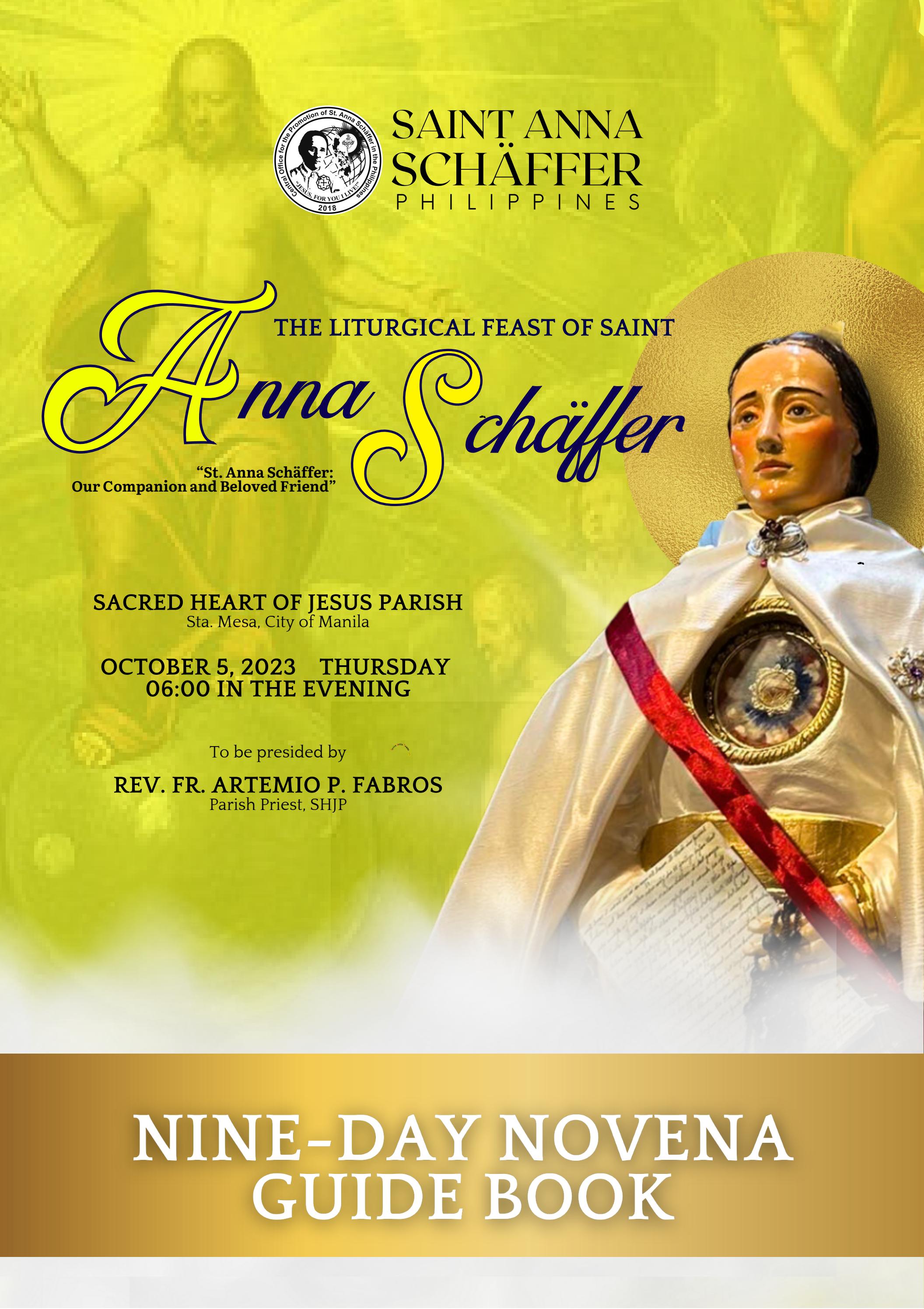 NINE-DAY NOVENA TO SAINT ANNA SCHAFFER by Chesly Mhelrei Donato - Issuu