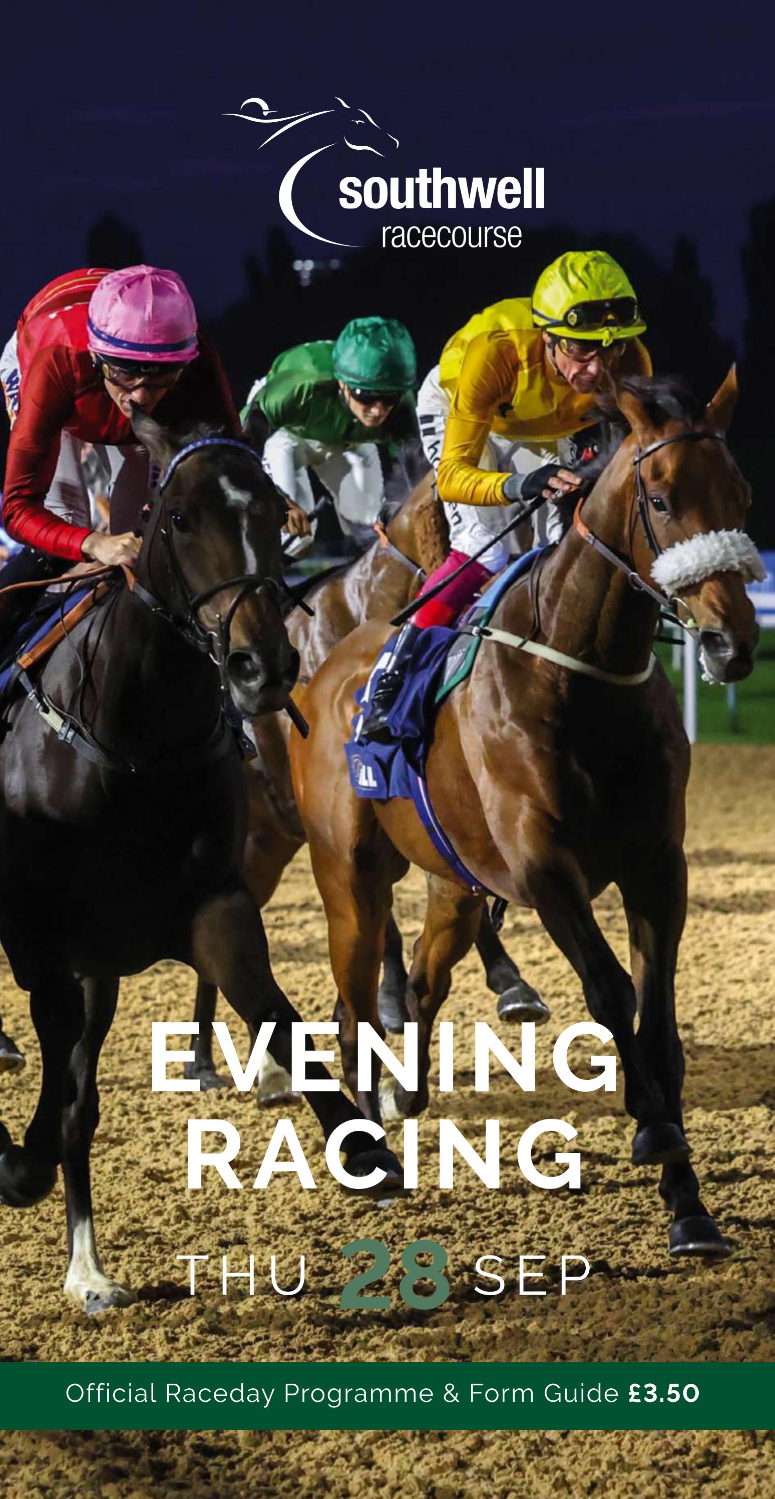 Southwell Racecard - Thursday 28th September by Arena Racing Company ...