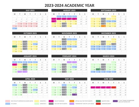 EA School Calendar • 23-24 by Escuela Americana - Issuu