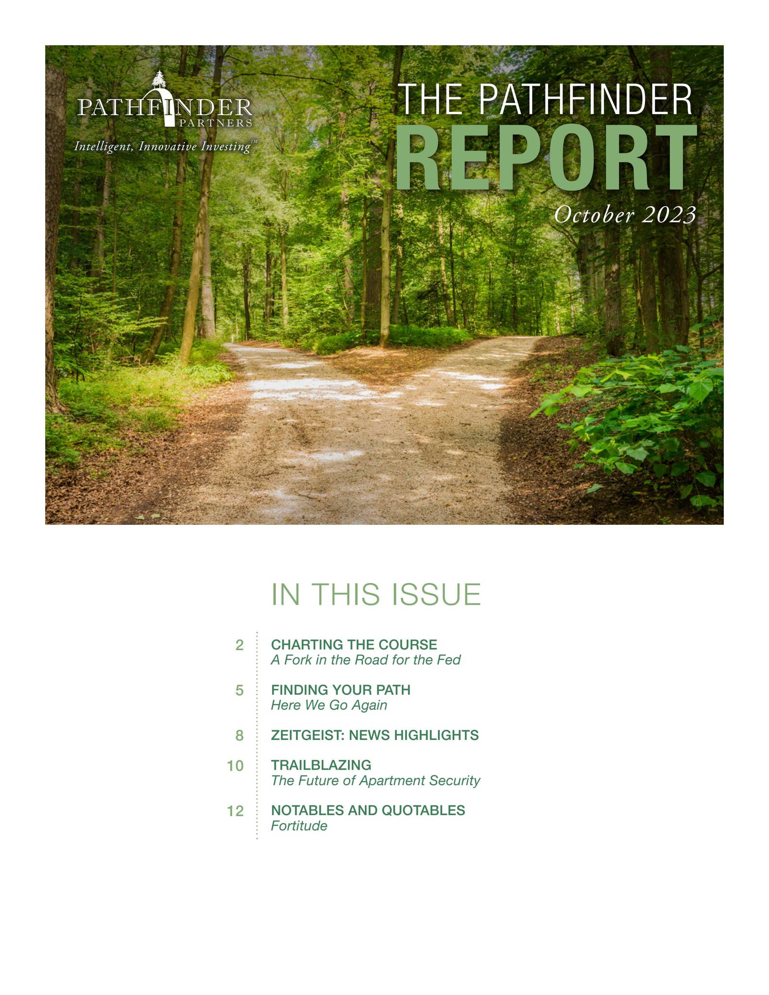 The Pathfinder Report - October 2023 by PathfinderPartnersLLC - Issuu