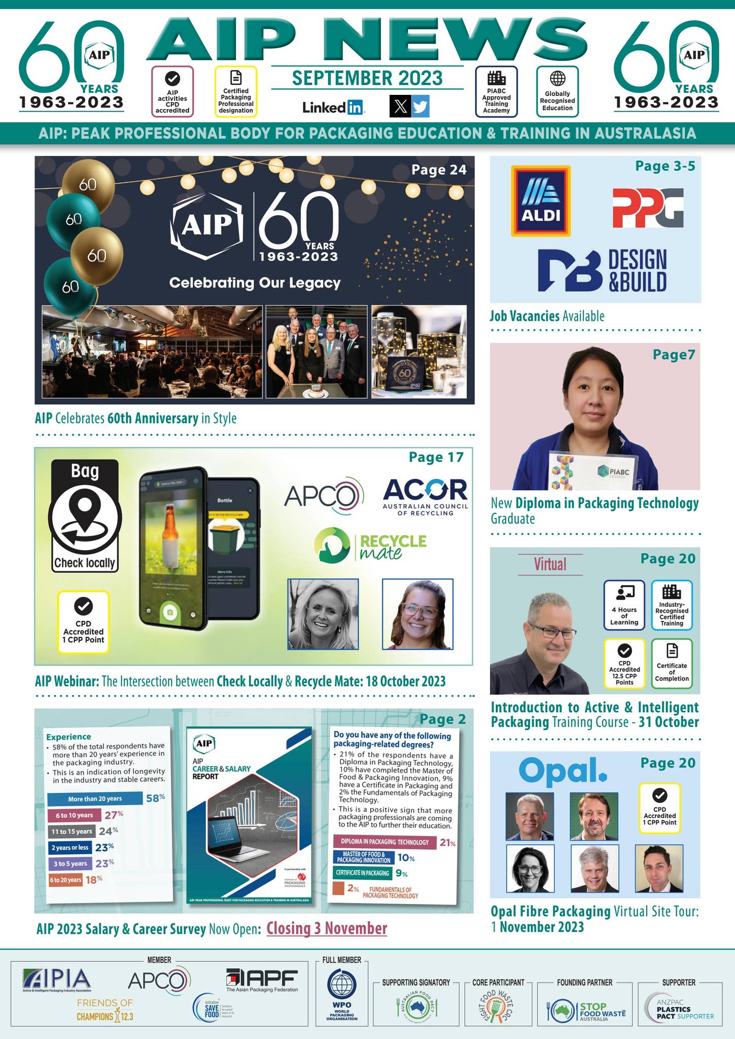 AIP September 2023 eNewsletter | Special 60th Anniversary Edition by ...