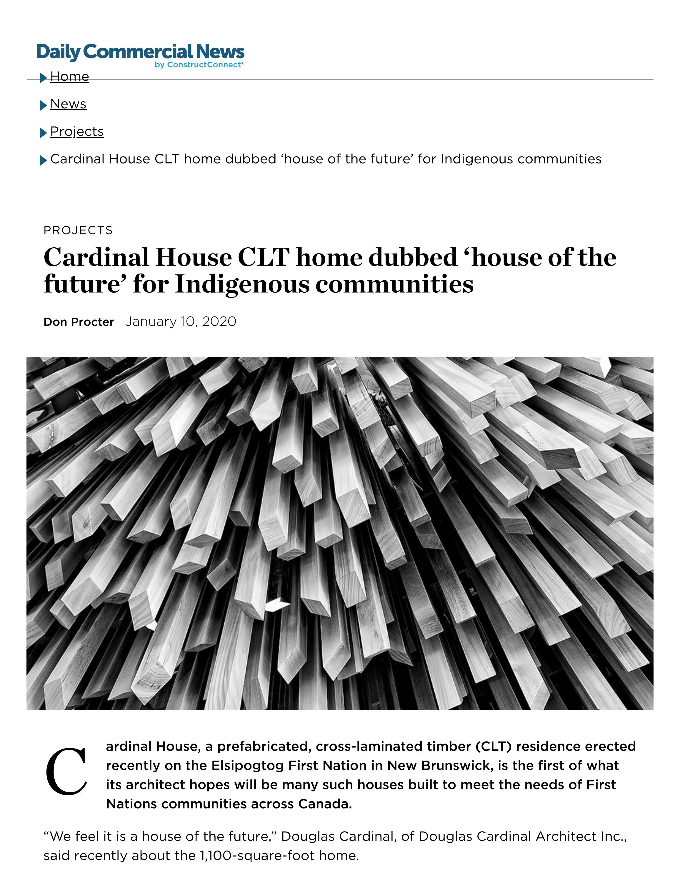 Cardinal House CLT home dubbed ‘house of the future’ for Indigenous