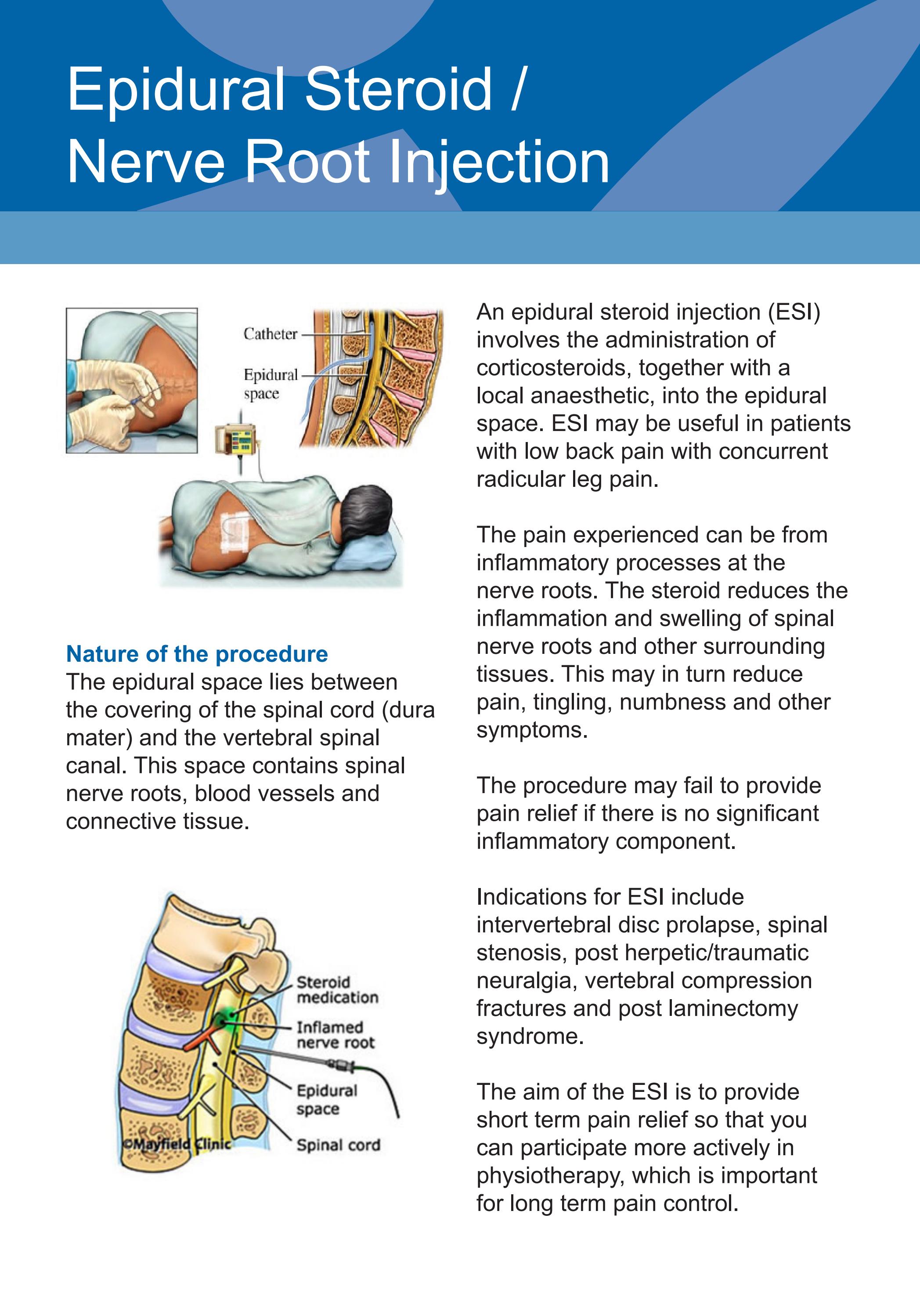 Epidural Steroid / Nerve Root Injection by Yishun Health Issuu