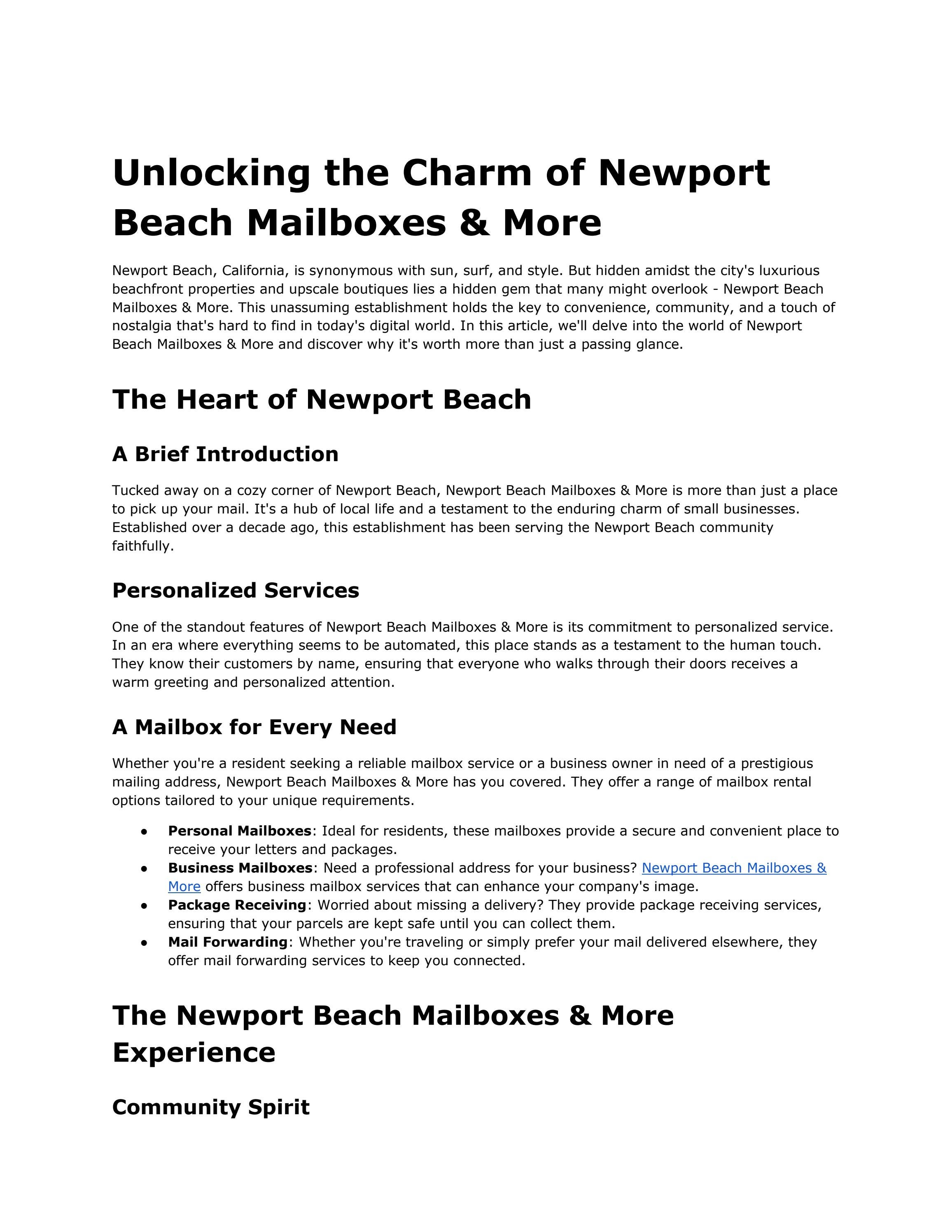 Unlocking the Charm of Newport Beach Mailboxes & More by RubenWilson