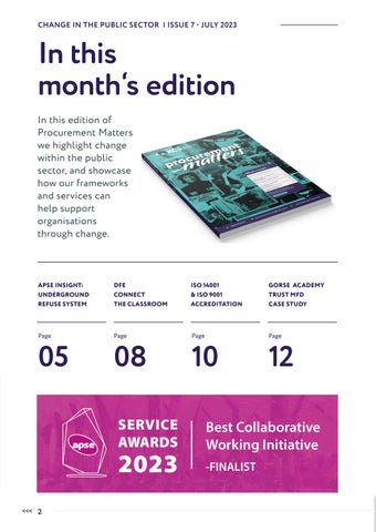 Procurement Matters - Change in the Public Sector 第 2 页
