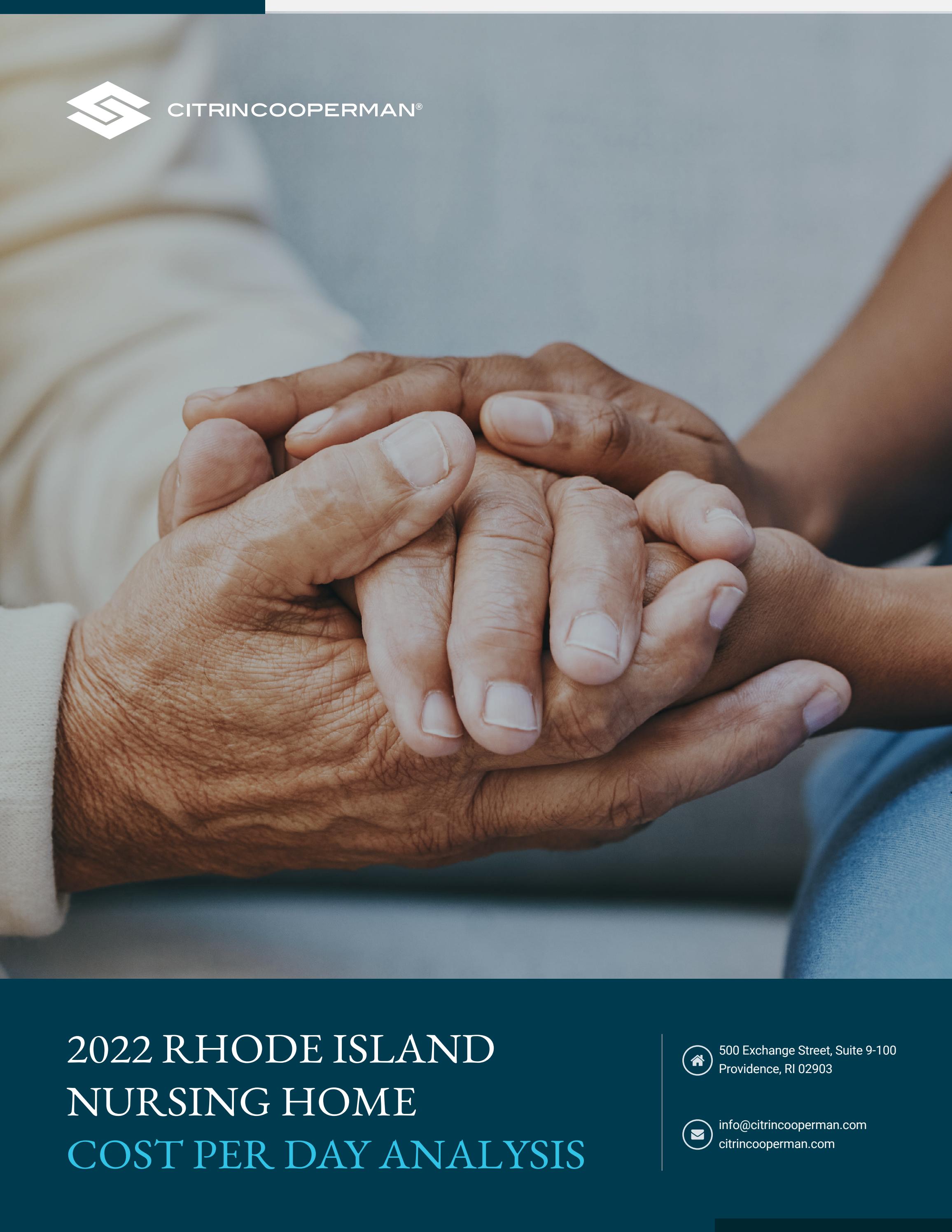 2022 Rhode Island Nursing Home Cost Per Day Analysis by Citrin