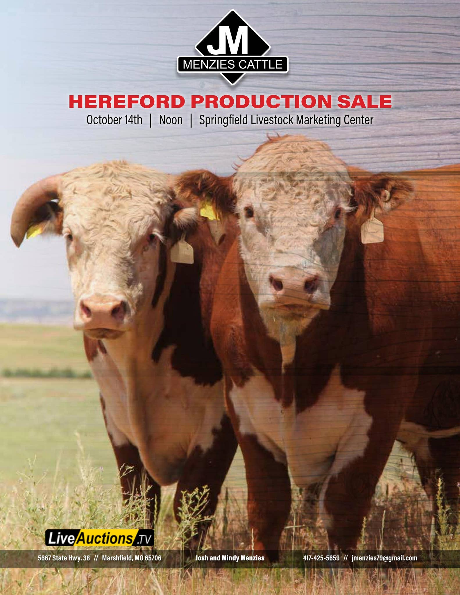 Menzies Cattle Hereford Production Sale by American Hereford