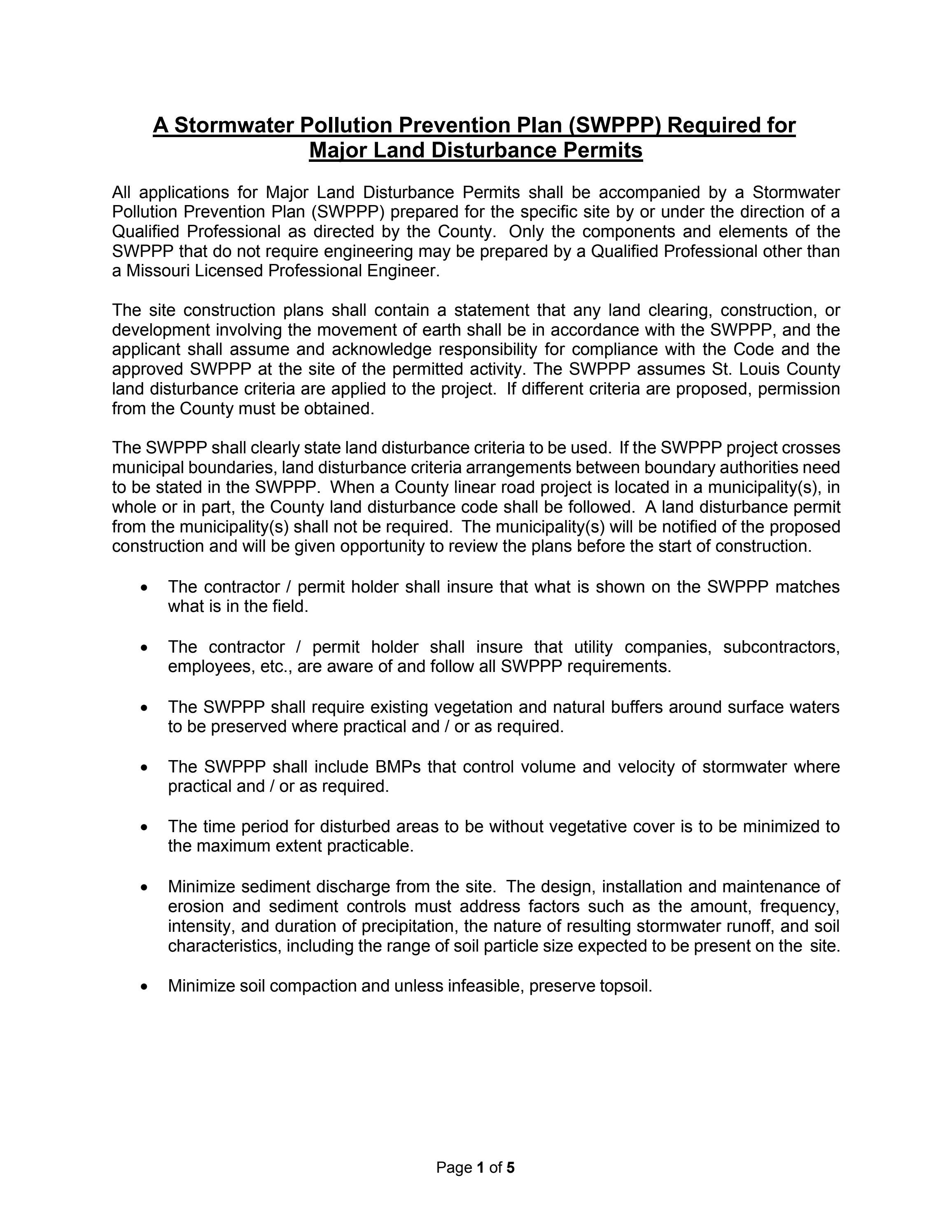 Stormwater Pollution Prevention Plan by STLCOGOV - Issuu