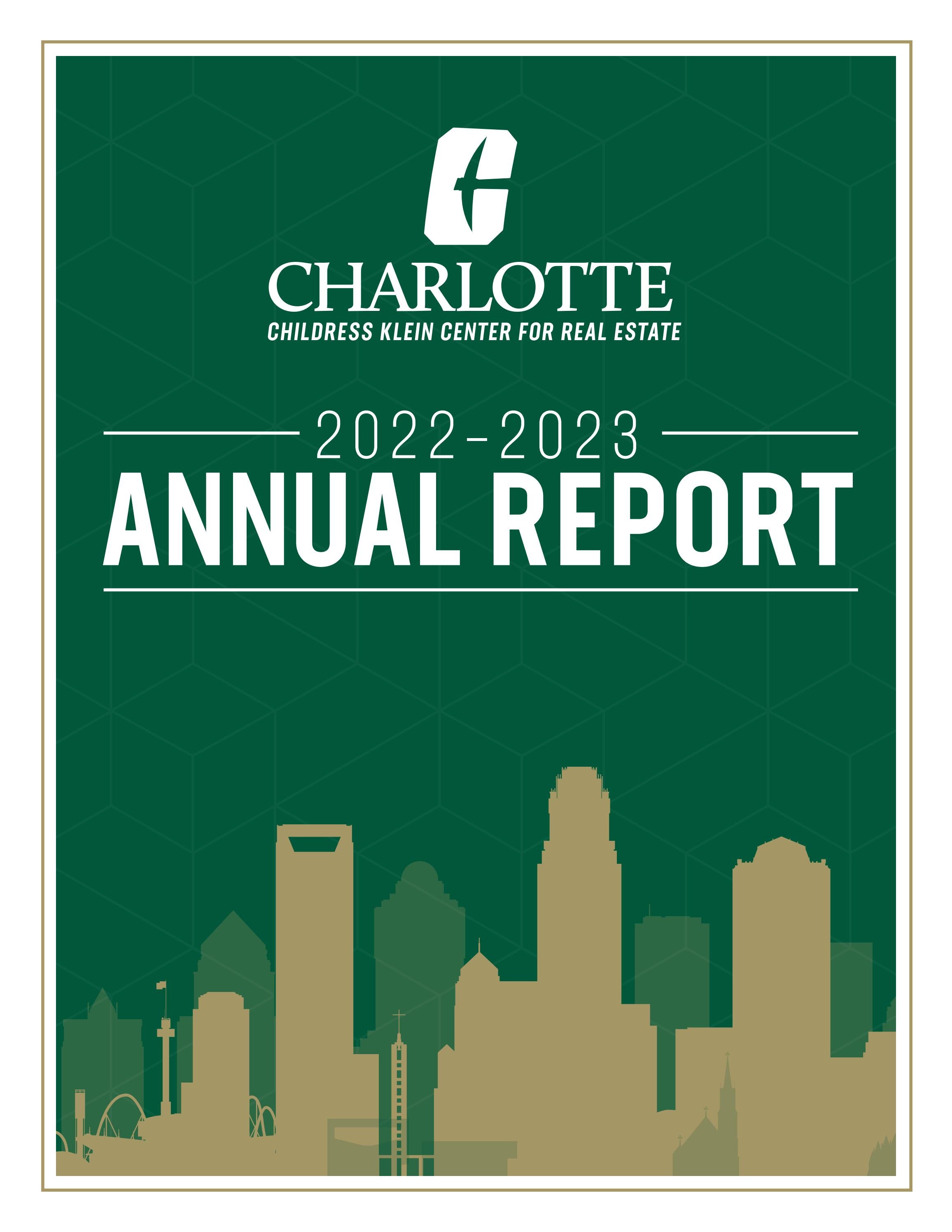 Childress Klein Center for Real Estate 2022-2023 Annual Report by UNC ...