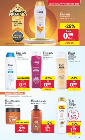 Folleto Lidl 德文 alimentación del 2 al 8 octubre 第 11 页