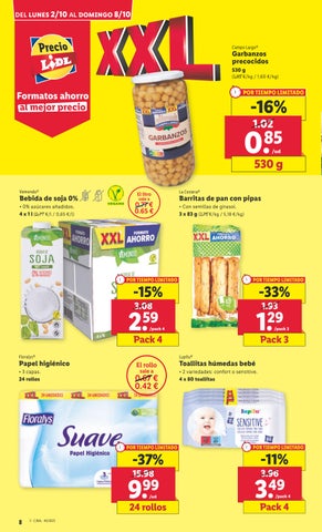 Folleto Lidl 德文 alimentación del 2 al 8 octubre 第 8 页