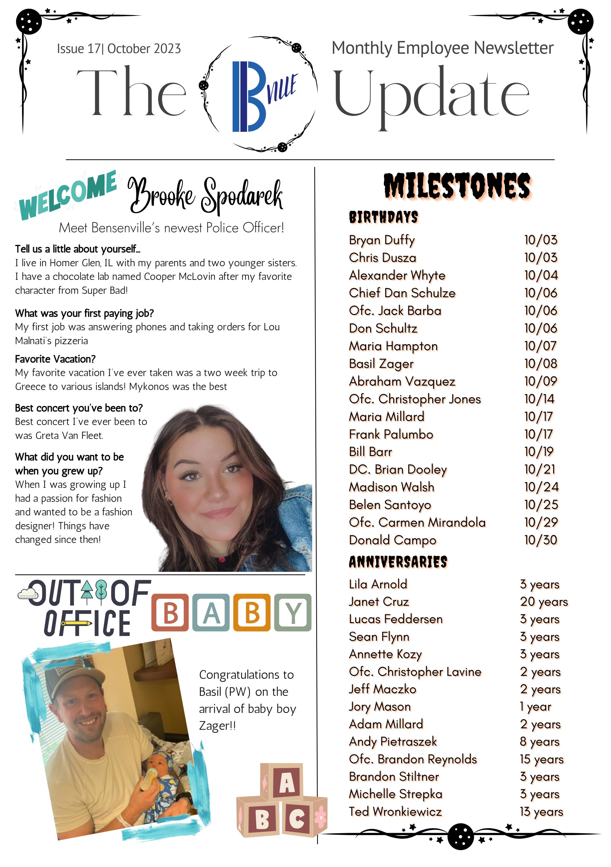 Employee Newsletter by Village of Bensenville Issuu