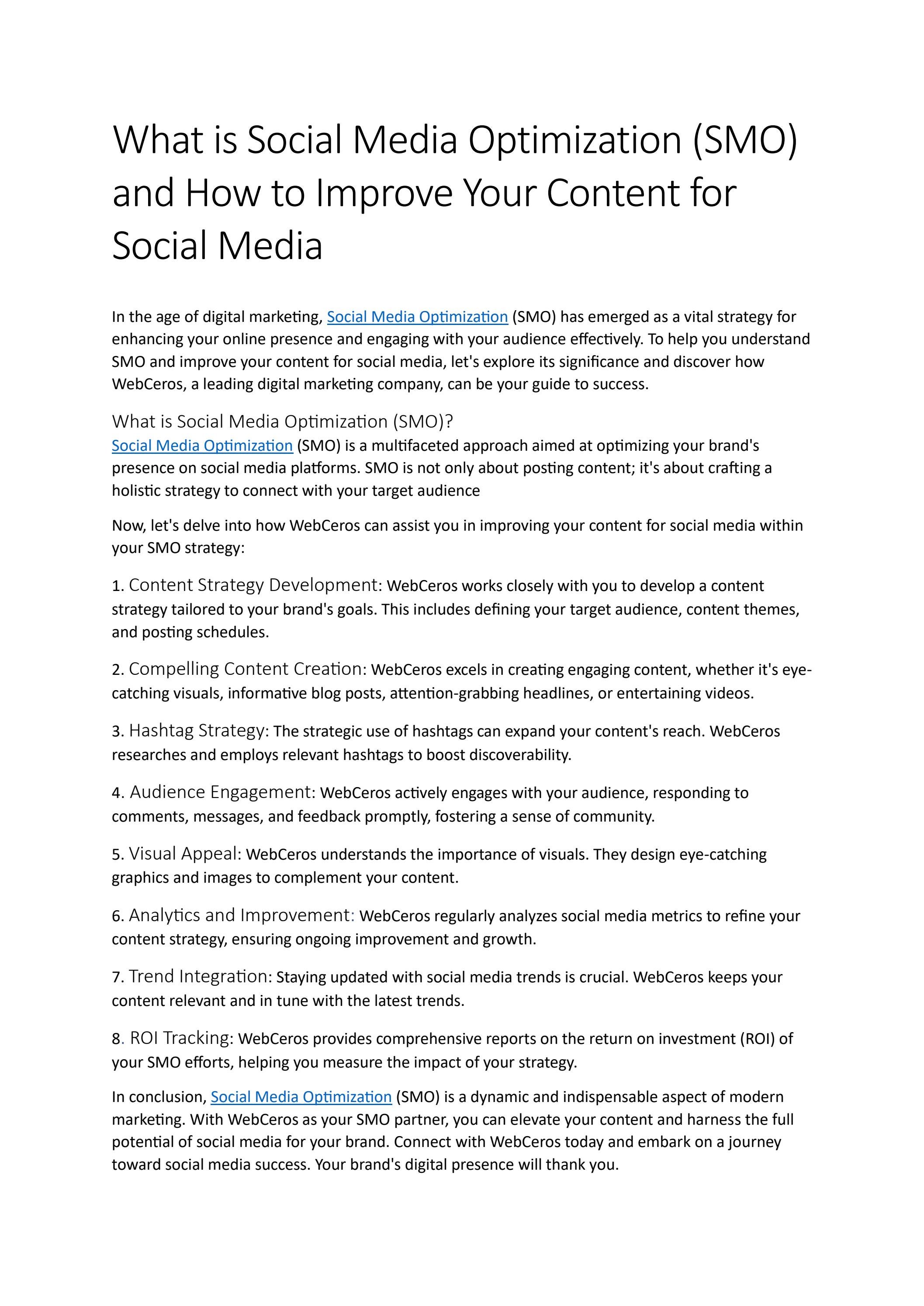 What is Social Media Optimization and How to Improve Your Content for