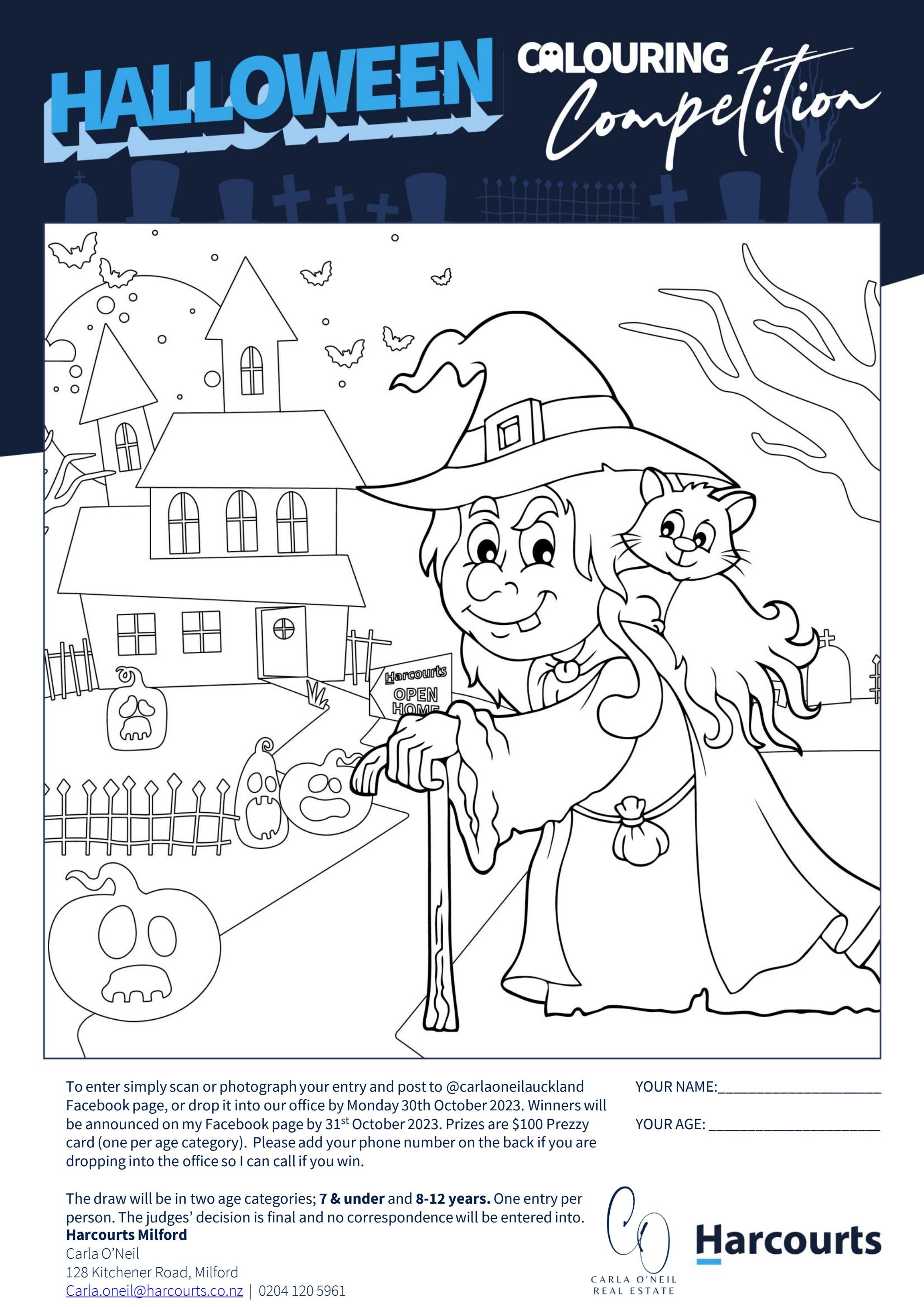 Carla O'Neil - Halloween Colouring Competition by harcourtscooperandco ...