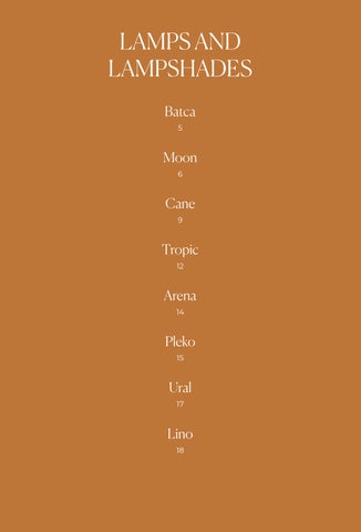 LAMPS 灯饰目录 | Calma House AW2023/24 第 3 页